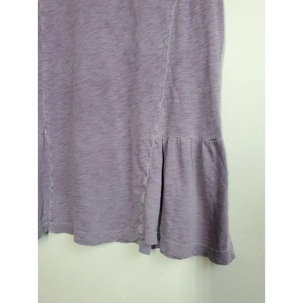 Stateside Anthropologie Womens Medium Supima Cotton Tee SOFTEST Top Peplum‎